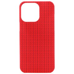 Ed Lego Texture Macro, Red Dots Background, Lego Iphone 15 Pro Max Black Uv Print Pc Hardshell Case by kyorashop23