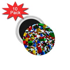 Falling Lego Bricks, Desenho 1 75  Magnets (10 Pack)  by kyorashop23