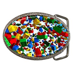 Falling Lego Bricks, Desenho Belt Buckles by kyorashop23