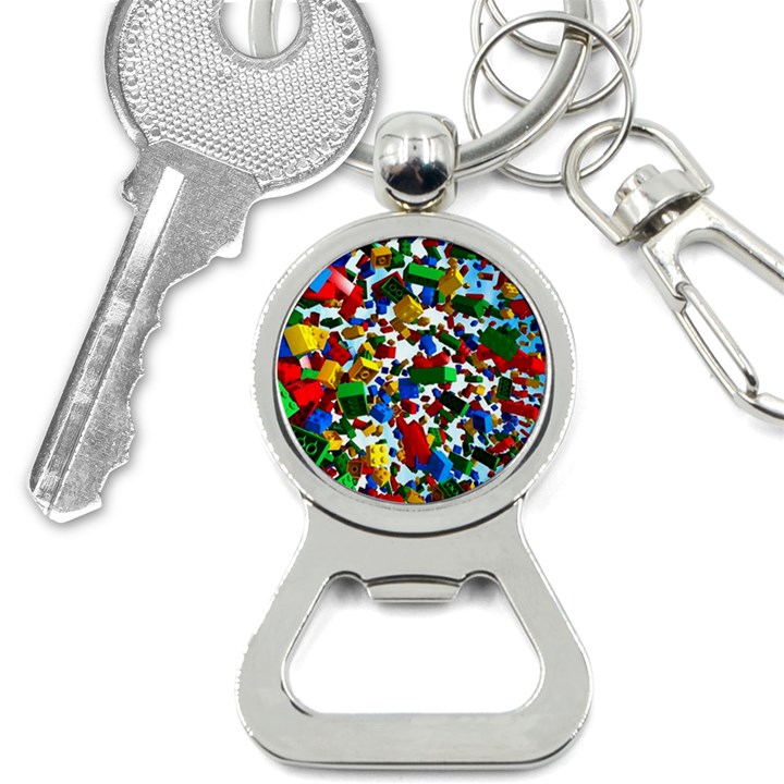 Falling Lego Bricks, Desenho Bottle Opener Key Chain