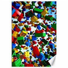 Falling Lego Bricks, Desenho Canvas 12  X 18  by kyorashop23