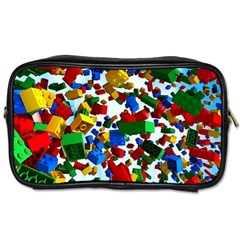 Falling Lego Bricks, Desenho Toiletries Bag (one Side) by kyorashop23