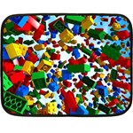 Falling Lego Bricks, Desenho Fleece Blanket (Mini) 35 x27  Blanket