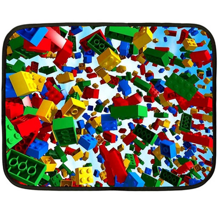 Falling Lego Bricks, Desenho Fleece Blanket (Mini)