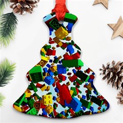 Falling Lego Bricks, Desenho Ornament (christmas Tree) 