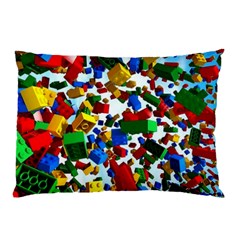 Falling Lego Bricks, Desenho Pillow Case (two Sides) by kyorashop23