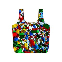 Falling Lego Bricks, Desenho Full Print Recycle Bag (s) by kyorashop23