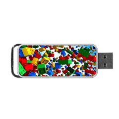 Falling Lego Bricks, Desenho Portable Usb Flash (two Sides) by kyorashop23