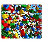 Falling Lego Bricks, Desenho Two Sides Premium Plush Fleece Blanket (Kids Size) 50 x40  Blanket Front