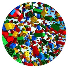 Falling Lego Bricks, Desenho Uv Print Acrylic Ornament Round