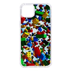 Falling Lego Bricks, Desenho Iphone 14 Plus Tpu Uv Print Case by kyorashop23