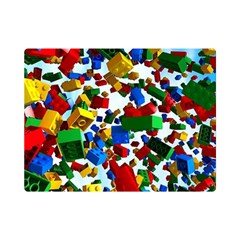 Falling Lego Bricks, Desenho Premium Plush Fleece Blanket (mini) by kyorashop23