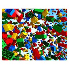 Falling Lego Bricks, Desenho Premium Plush Fleece Blanket (medium) by kyorashop23