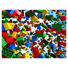 Falling Lego Bricks, Desenho Two Sides Premium Plush Fleece Blanket (baby Size) by kyorashop23