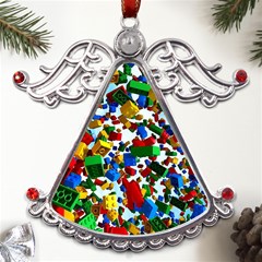 Falling Lego Bricks, Desenho Metal Angel With Crystal Ornament