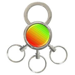 Orange Green Gradient Hunter 3-ring Key Chain by Dutashop