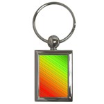 Orange Green Gradient Hunter Key Chain (Rectangle) Front