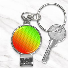 Orange Green Gradient Hunter Nail Clippers Key Chain by Dutashop