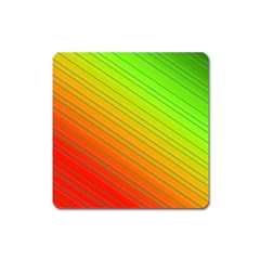 Orange Green Gradient Hunter Square Magnet by Dutashop