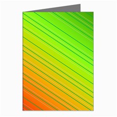 Orange Green Gradient Hunter Greeting Cards (pkg Of 8)