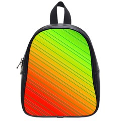 Orange Green Gradient Hunter School Bag (small) by Dutashop