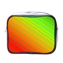 Orange Green Gradient Hunter Mini Toiletries Bag (one Side)