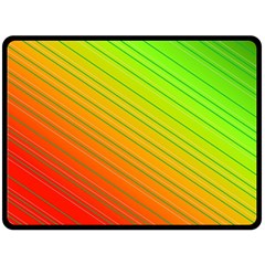 Orange Green Gradient Hunter Fleece Blanket (large) by Dutashop