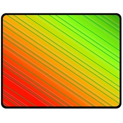 Orange Green Gradient Hunter Fleece Blanket (medium) by Dutashop