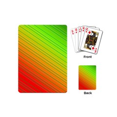 Orange Green Gradient Hunter Playing Cards Single Design (mini)