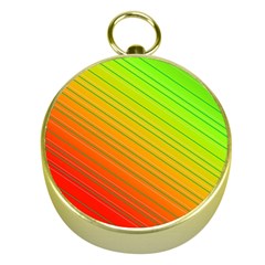 Orange Green Gradient Hunter Gold Compasses