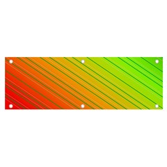 Orange Green Gradient Hunter Banner And Sign 6  X 2 