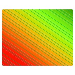 Orange Green Gradient Hunter Premium Plush Fleece Blanket (medium) by Dutashop