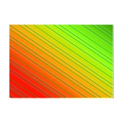 Orange Green Gradient Hunter Crystal Sticker (a4) by Dutashop