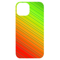 Orange Green Gradient Hunter Iphone 14 Black Uv Print Case