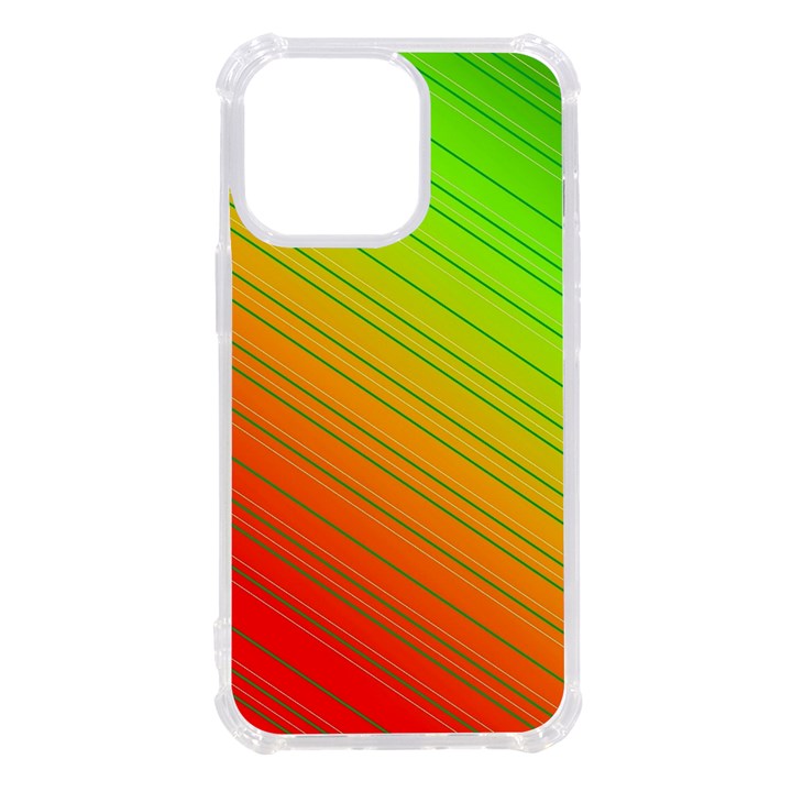 Orange Green Gradient Hunter iPhone 13 Pro TPU UV Print Case