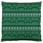 Christmas Knit Digital Large Cushion Case (Two Sides) Front