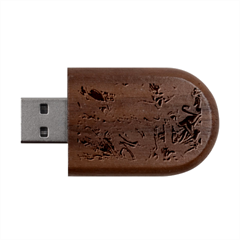 Blend  Wood Oval Usb Flash Drive