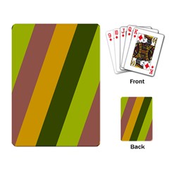 Autmn Stripes Colors Geometric Print Design Playing Cards Single Design (rectangle)