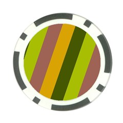 Autmn Stripes Colors Geometric Print Design Poker Chip Card Guard (10 Pack) by dflcprintsclothing