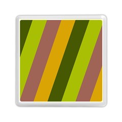 Autmn Stripes Colors Geometric Print Design Memory Card Reader (square)