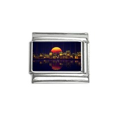 Abstract City Retro Sunset Night Italian Charm (9mm) by Bedest