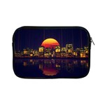 Abstract City Retro Sunset Night Apple iPad Mini Zipper Cases Front