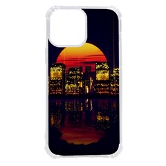 Abstract City Retro Sunset Night Iphone 13 Pro Max Tpu Uv Print Case by Bedest