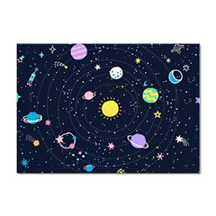 Aesthetic Outer Space Cartoon Art Sticker A4 (100 Pack) by Bedest