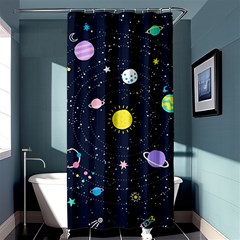 Aesthetic Outer Space Cartoon Art Shower Curtain 36  X 72  (stall)  by Bedest