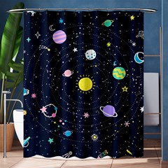 Aesthetic Outer Space Cartoon Art Shower Curtain 60  X 72  (medium)  by Bedest