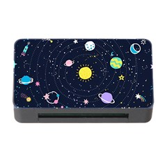 Aesthetic Outer Space Cartoon Art Memory Card Reader With Cf by Bedest