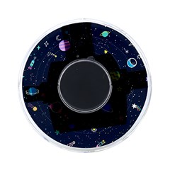 Aesthetic Outer Space Cartoon Art On-the-go Memory Card Reader by Bedest