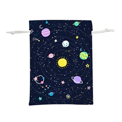 Aesthetic Outer Space Cartoon Art Lightweight Drawstring Pouch (s) by Bedest