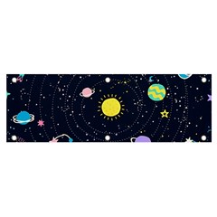 Aesthetic Outer Space Cartoon Art Banner And Sign 6  X 2 